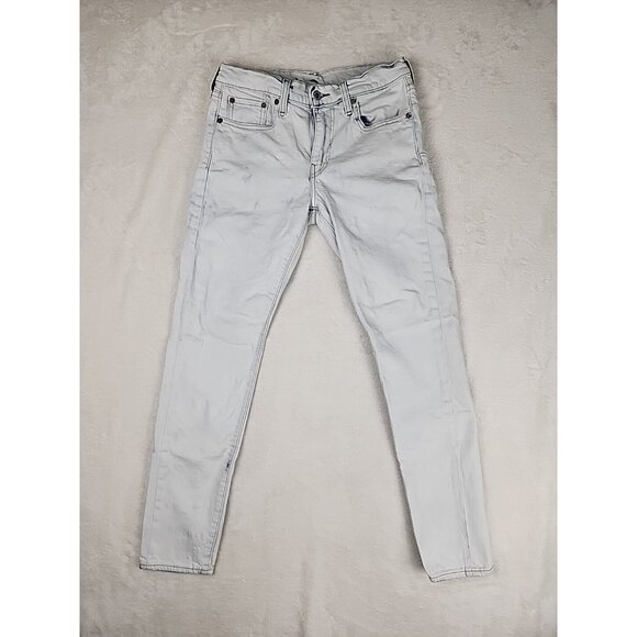 Levi's Premium Skinny Taper Jeans Mens Size 30x30 White Denim Measures 28x27 - Picture 1 of 16